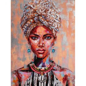 Schilderij Afrikaanse vrouw