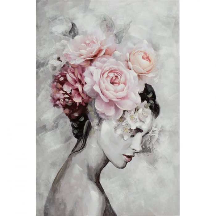 Achilderij Flower lady